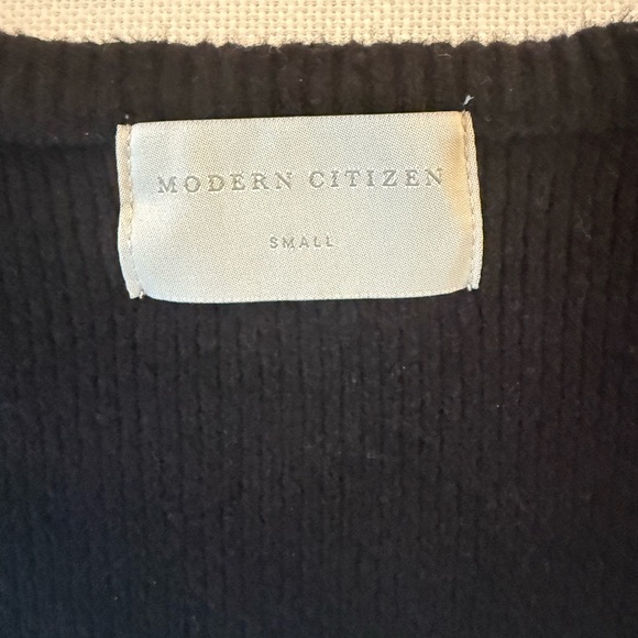 NWOT: Modern Citizen Black Camilla Seam-Detail Scoop-Neck Sweater, sz. Small - Picture 5 of 7
